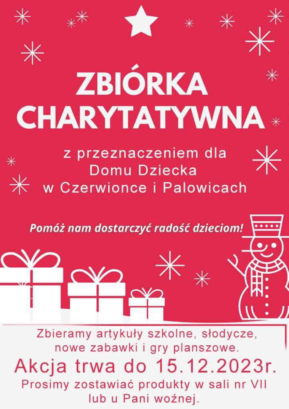 Zbiórka charytatywna.